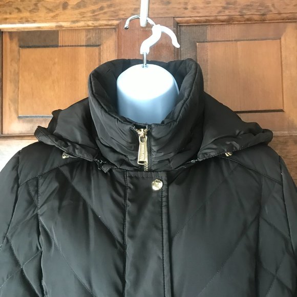 MICHAEL Michael Kors Brown Down Coat w/Detachable Hood Medium - Picture 3 of 14